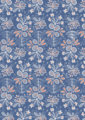 seamless vintage floral pattern