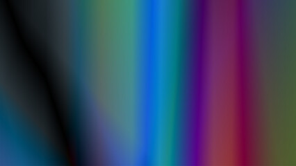 Colorful abstract painting with lots of green, blue and red swirls. The painting is full of energy and movement and it seems to be a representation of the chaos and beauty of nature