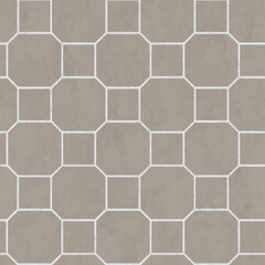 Mixed Concrete paving outdoor damaged seamless texture and background.