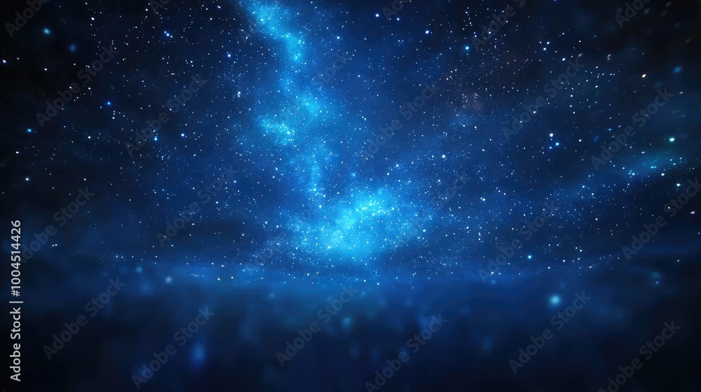 Wall mural mesmerizing starry night sky with photorealistic details