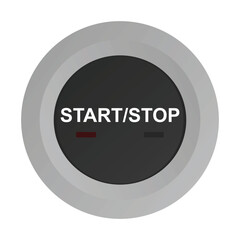 Start / stop button. vector illustration