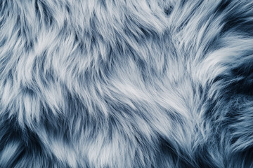 Obraz premium Soft and fluffy blue-grey fur texture creating a cozy atmosphere, perfect for decor or fashion accessories in a modern setting. Generative AI