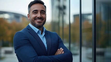 Confident Businessman in Urban Setting