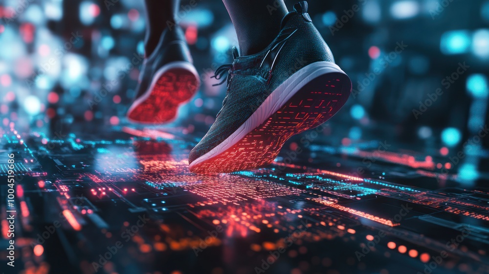 Poster running on the digital path