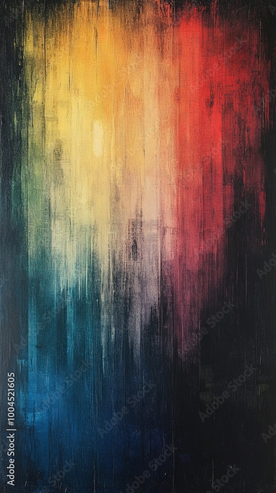 Poster abstract faint rainbow gradient: vibrant color spectrum on canvas for creative design.