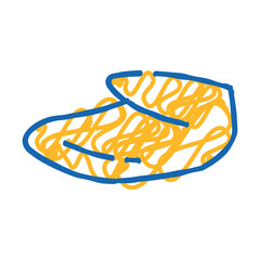 wing tip doodle icon sketch vector. wing tip sign. isolated symbol illustration