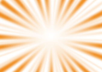 Obraz premium 温かそうなぼやけたオレンジ色の集中線