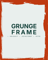 Hand Drawn Vintage Grunge Frame Overlay, Ink Brush Strokes, Black Paint, Invitation, Coupon, Book Cover, Gift Card, Banner halftone Overlay Abstract Border Design. 