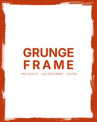 Hand Drawn Vintage Grunge Frame Overlay, Ink Brush Strokes, Black Paint, Invitation, Coupon, Book Cover, Gift Card, Banner halftone Overlay Abstract Border Design. 