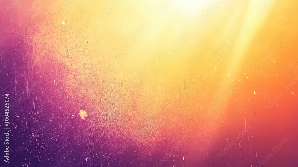 Canvas Prints Warm orange and purple light gradient background for creative design.