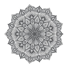 Hand drawn doodle mandalas bundle. Floral and abstract mandalas big collection for coloring book. Circle ornaments set vector illustration