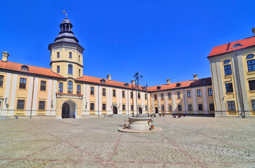 Naklejka premium Nesvizh Castle residential castle of the Radziwiłł family in Belarus