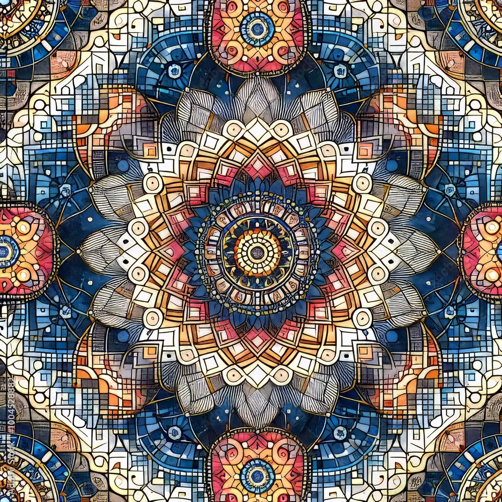 Aufkleber geometric patterned repetitive shapes abstract patterns within t