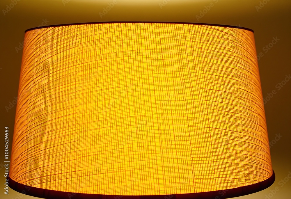 Poster Lampshade A lampshade with a patterned fabric showing the textur