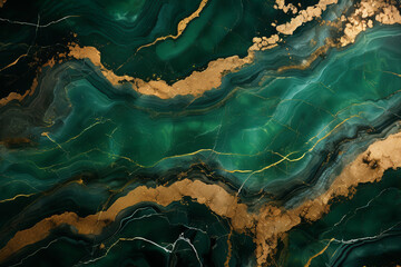 Luxurious abstract fluid art painting in alcohol ink technique,with colorful mix of paints. Imitation marble stone cut, luminous gold veins. Soft and dreamy design.
