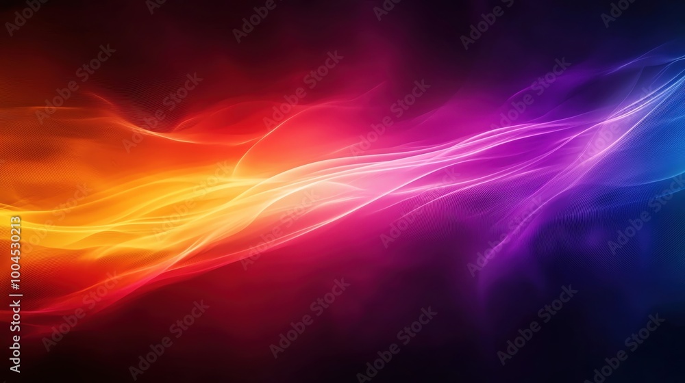 Poster Vibrant abstract swirl of colors creating a mesmerizing visual effect, perfect for artistic projects and digital backgrounds.