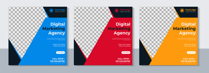 Creative Social Media Banner design, Business Social Media Post Template, Marketing, Web Banner, Sale, Vector Illustration