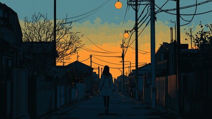 Quiet Dawn in City Pop Style