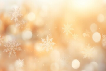 Bokeh snowflakes background outdoors nature.