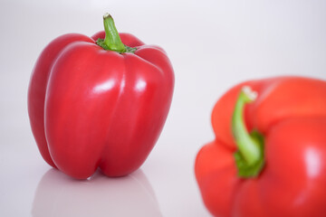 Red peppers isolated no person