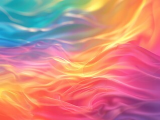 Obraz premium Vibrant waves of color swirl together, creating a mesmerizing blend of hues that evoke emotion and inspire creativity.