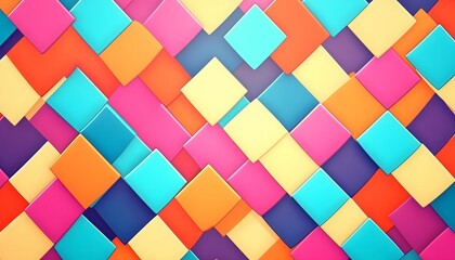 A vibrant and multicolored checkered pattern