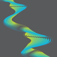 Wavy background colorful gradient
