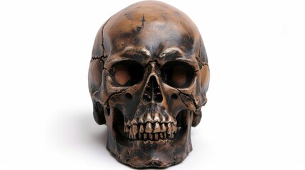 Obraz premium A skull with a cross on it