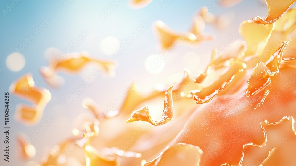 Poster colorful abstract background with shimmering elements