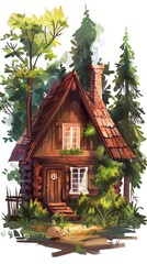 A small house with a porch and a window