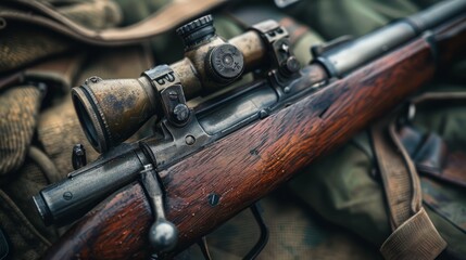 British Lee Enfield Bolt Action Rifle, Second World War Era Weapon, 