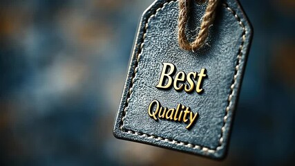 Premium Selection: Visualization showcasing high-end products with prominent best quality text, superior craftsmanship, highest standards in presentation of goods to discerning consumers.