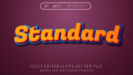 Fototapeta premium Standard editable text effect. Headline, Typography.