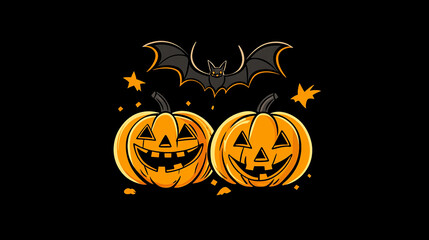 happy halloween Logo Design illustration