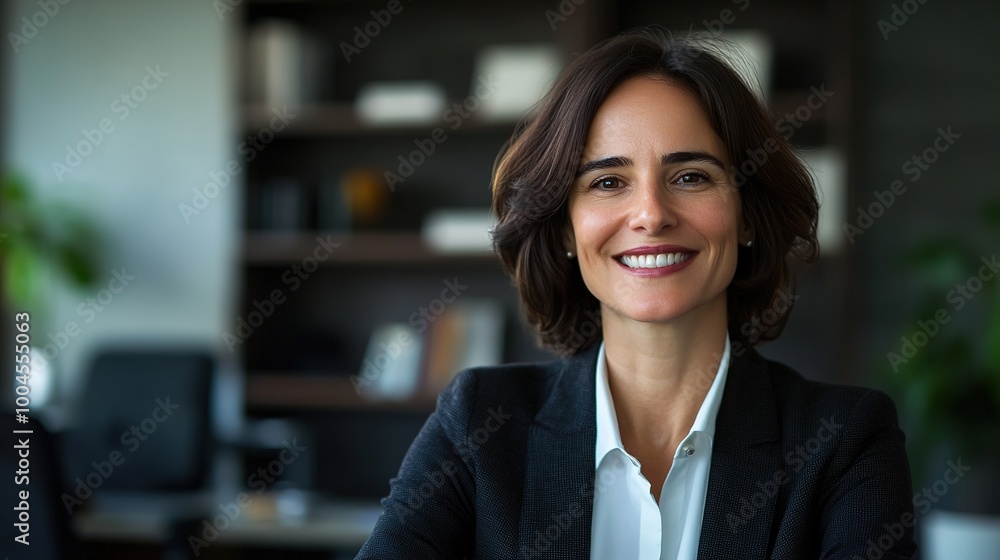 Wall mural Professional Woman in Modern Office Setting