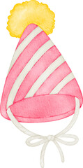 watercolor party hat