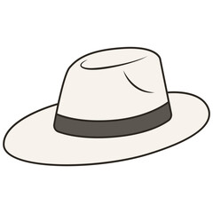 fedora hat with grey list