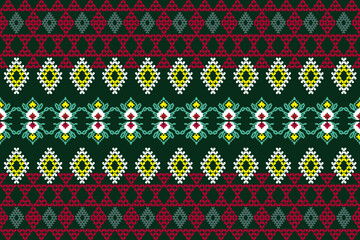 Traditional ethnic pixel art seamless pattern , Aztec tribal ornament print ,vector seamless pattern,ornament print,design for fabric,clothing,wrapping,textiles,carpet,batik,curtain,background 