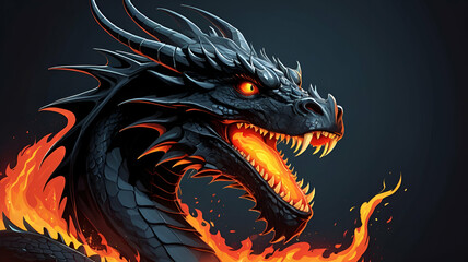 red dragon head