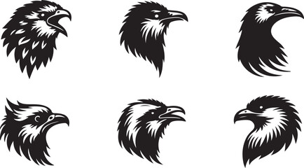 set of a bird silhouette vector image. birds illustration