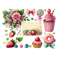 Sweet Treats and Floral Designs for Crafts