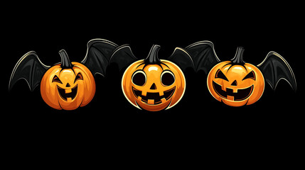 happy halloween Logo Design illustration