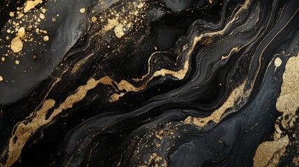 A sophisticated backdrop with a rich black and shimmering gold design.