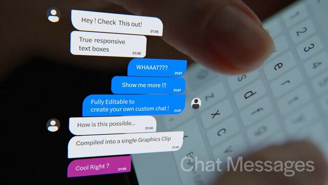 Bubbles Responsive Chat Messages 