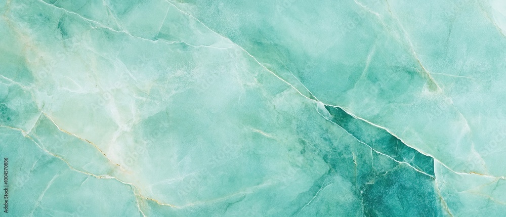 Poster abstract turquoise marble texture with soft patterns, perfect for backgrounds or design elements.