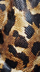 A close up of a snake skin texture
