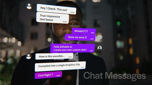 Minimal Responsive Chat Messages 