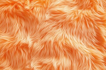 Fototapeta premium Fiery Orange Fur Texture: A close-up photograph of a soft, plush orange fur, showcasing the intricate details of its textured surface. The warm.