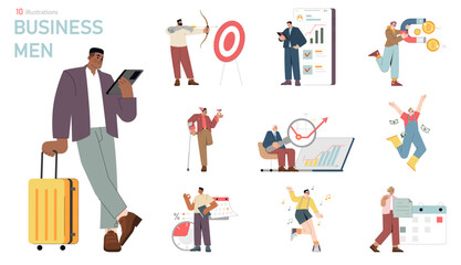 businessman. Flat Vector Illustration