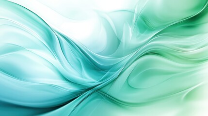 Fototapeta premium Aqua Teal Swirls: Abstract art of flowing, elegant teal and aqua swirls, creating a serene and calming visual experience. Perfect for backgrounds, websites, or design projects.